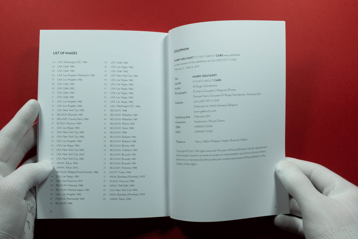 Harry Gruyaert - It's not about Cars - First Edition - SIGNED