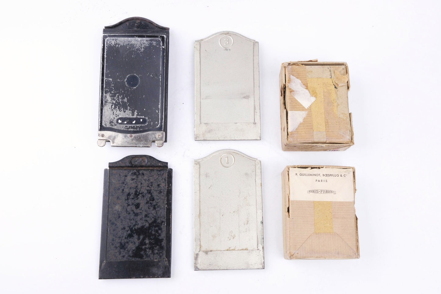 ERNEMANN Ermanox 6 x 4,5 - plaques et sacoche d'origine