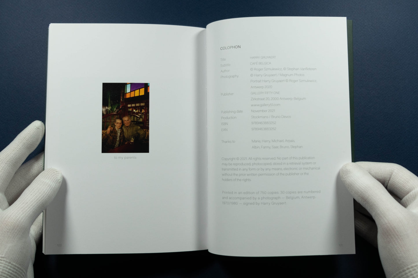 Harry Gruyaert - Cafe Belgica - SIGNED