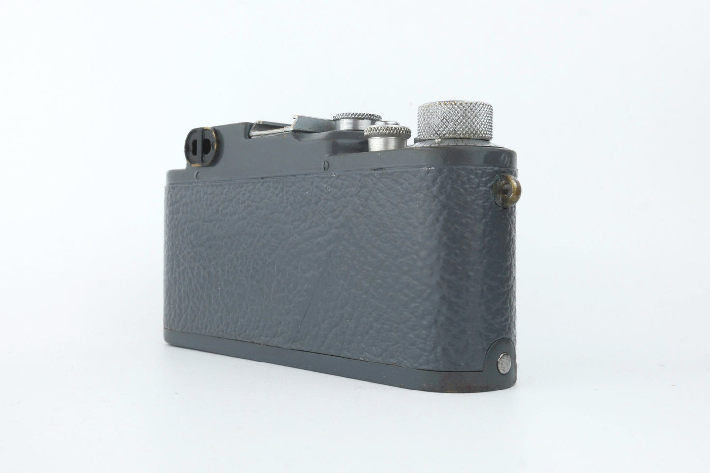 Leica IIIc "K" - GRIS - Rideau K - Sans gravure militaire - Etui cuir marquage militaire WWII