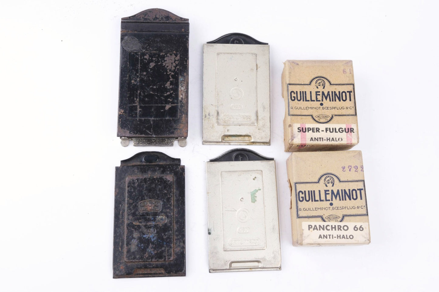 ERNEMANN Ermanox 6 x 4,5 - plaques et sacoche d'origine