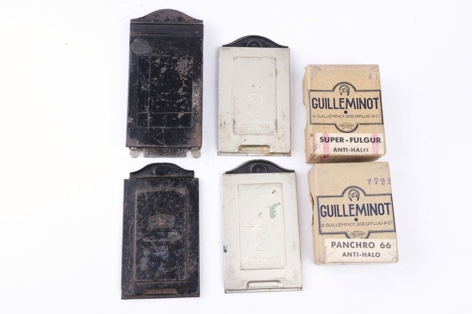 ERNEMANN Ermanox 6 x 4,5 - plaques et sacoche d'origine