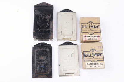 ERNEMANN Ermanox 6 x 4,5 - plaques et sacoche d'origine