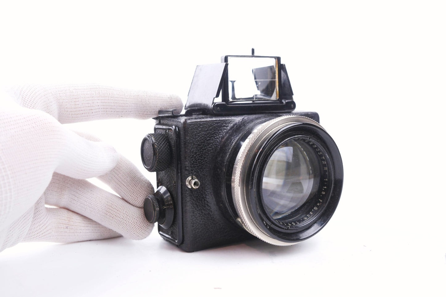 ERNEMANN Ermanox 6 x 4,5 - plaques et sacoche d'origine