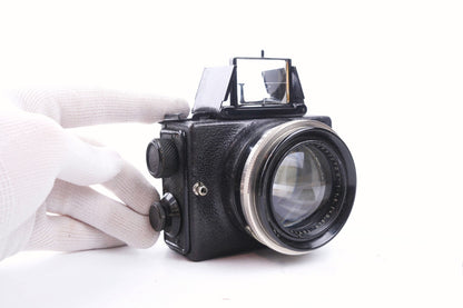 ERNEMANN Ermanox 6 x 4,5 - plaques et sacoche d'origine