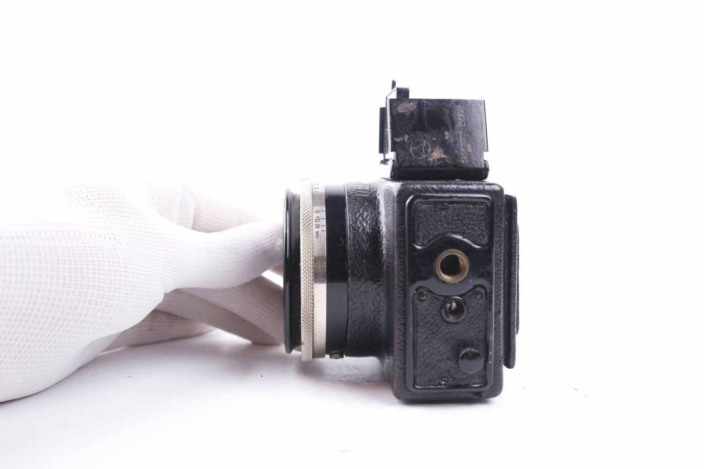 ERNEMANN Ermanox 6 x 4,5 - plaques et sacoche d'origine