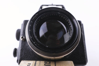 ERNEMANN Ermanox 6 x 4,5 - plaques et sacoche d'origine