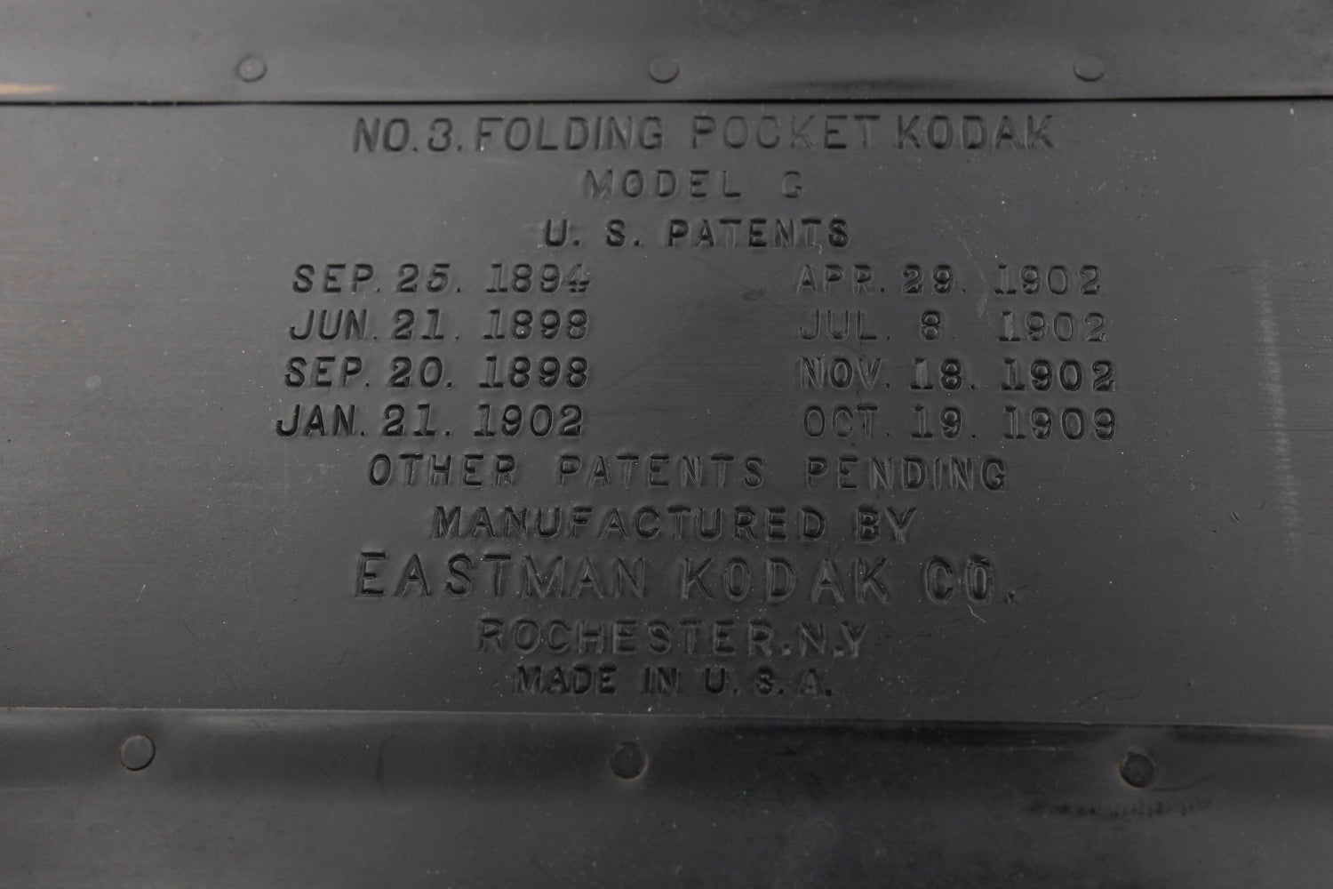 Kodak - n°3 Folding Pocket Modèle G