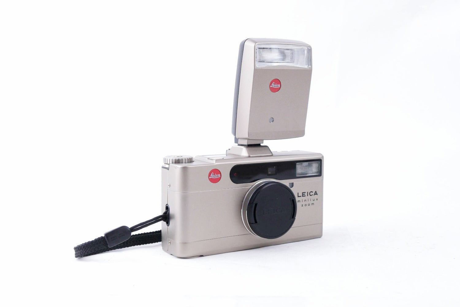 Leica Minilux Zoom Silver +CF Flash – Vario-Elmar 35-70mm – Japan