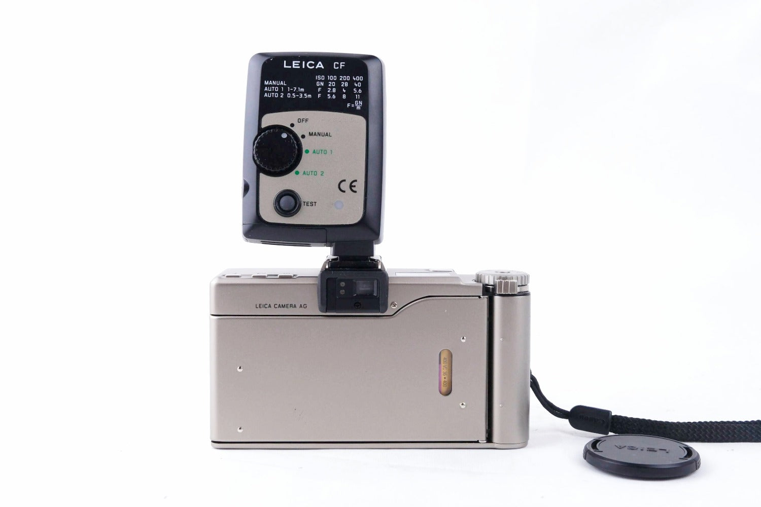 Leica Minilux Zoom Silver +CF Flash – Vario-Elmar 35-70mm – Japan