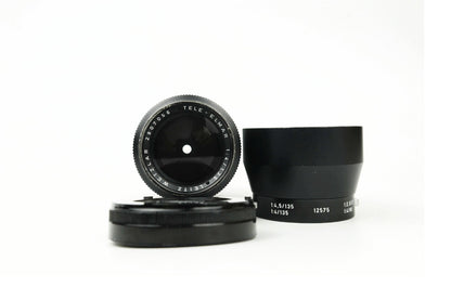 Leitz Wetzlar - TELE ELMAR f4 135mm (UFK) - Pare Soleil - Monture Leica M