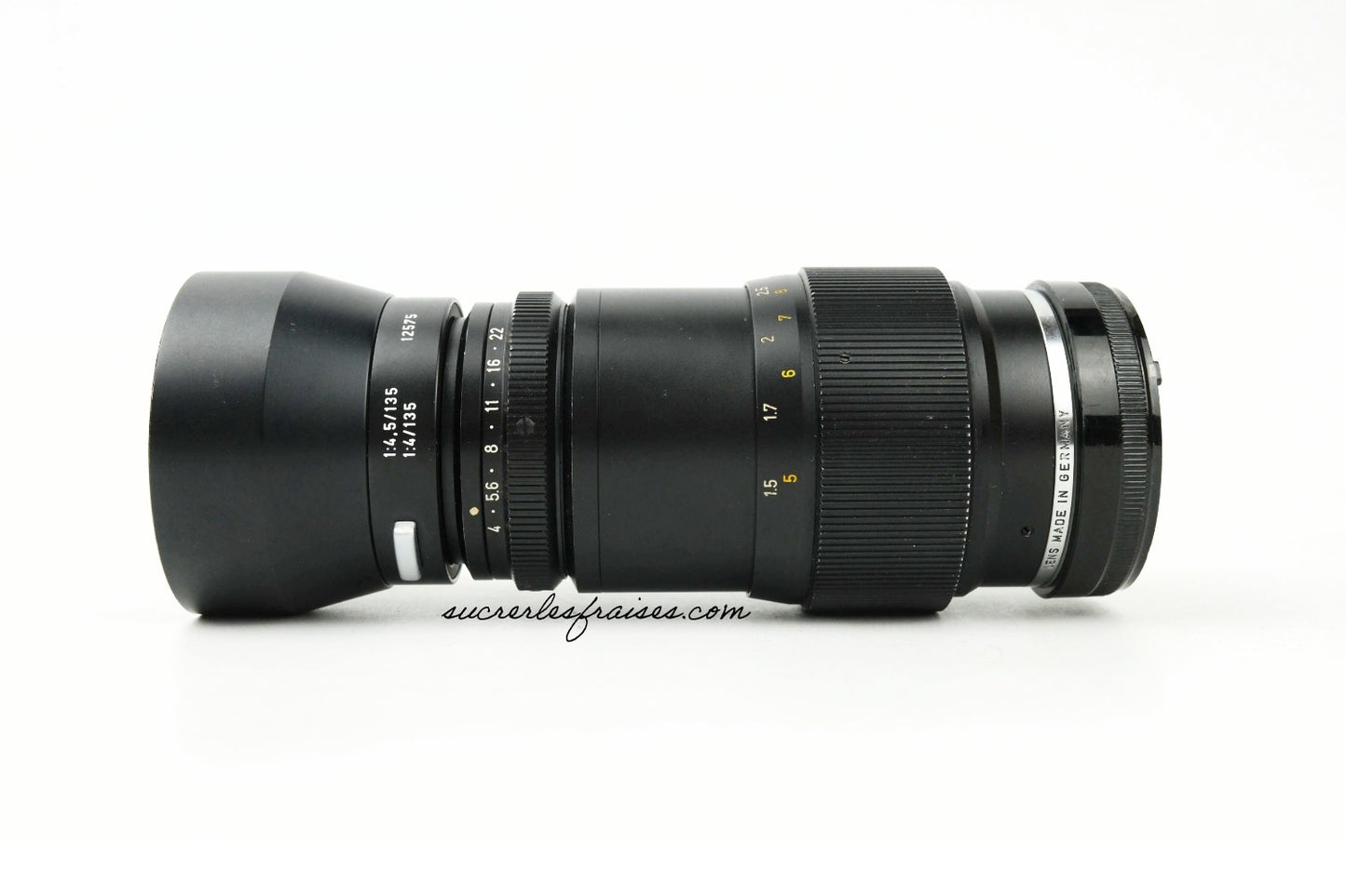 Leitz Wetzlar - TELE ELMAR f4 135mm (UFK) - Pare Soleil - Monture Leica M