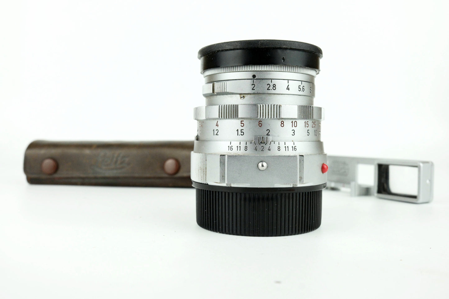 Leitz Wetzlar Summicron - 50mm f1.2 - DR Dual Range - Lunette SDPOO - Pochette Cuir