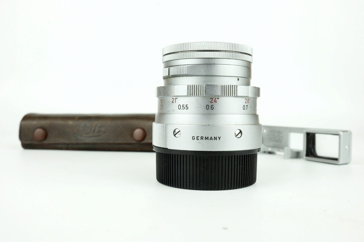 Leitz Wetzlar Summicron - 50mm f1.2 - DR Dual Range - Lunette SDPOO - Pochette Cuir