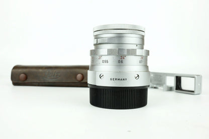 Leitz Wetzlar Summicron - 50mm f1.2 - DR Dual Range - Lunette SDPOO - Pochette Cuir