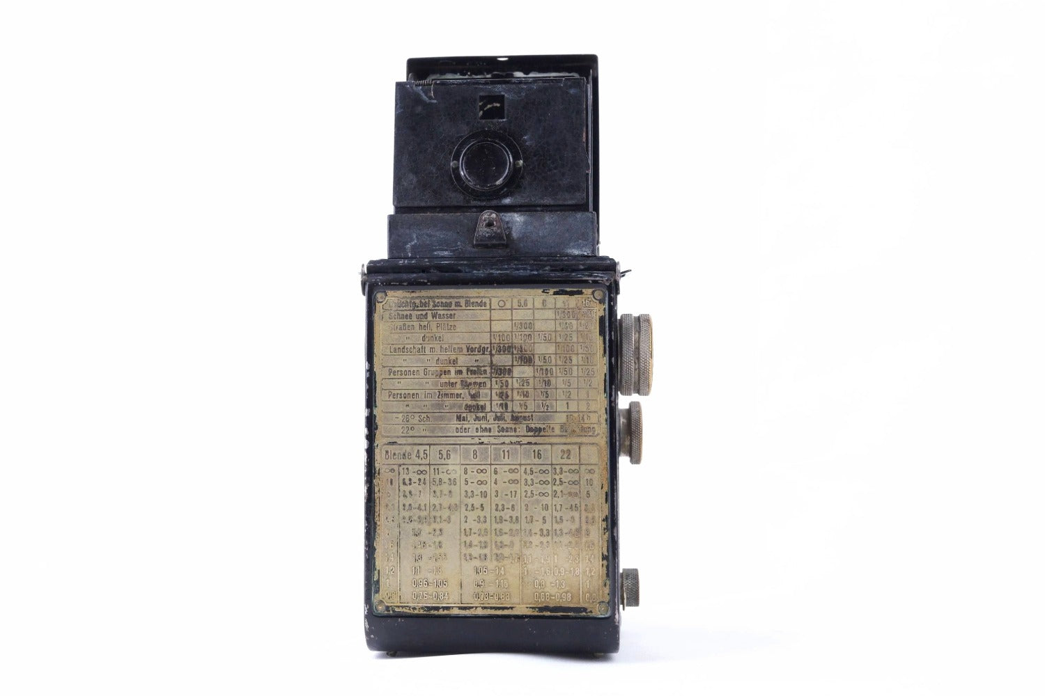 Rolleicord I Art Déco (1933) — Triotar 7.5cm f/4.5 — Obturateur Compur