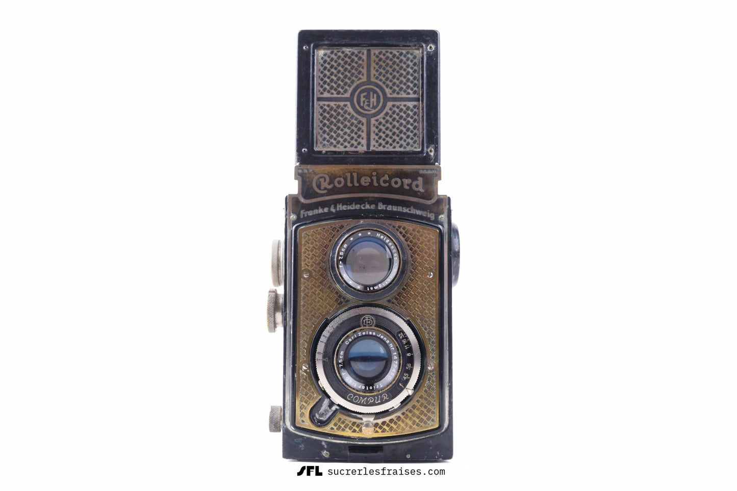 Rolleicord I Art Déco (1933) — Triotar 7.5cm f/4.5 — Obturateur Compur