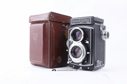 Rolleicord Vb #1507172 – Xenar 75mm – Clean Optics – Leather Case – Japan Welcome