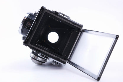 Rolleiflex 2.8F "Telos" - Carl Zeiss Planar 80 mm f/2.8 - dos pour Flat Glass