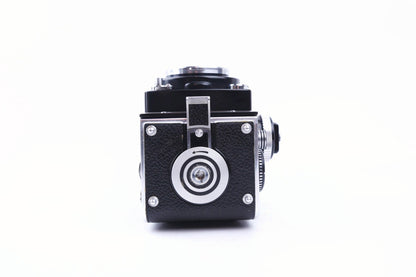 Rolleiflex 2.8F "Telos" - Carl Zeiss Planar 80 mm f/2.8 - dos pour Flat Glass