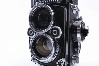 Rolleiflex 2.8F "Telos" - Carl Zeiss Planar 80 mm f/2.8 - dos pour Flat Glass