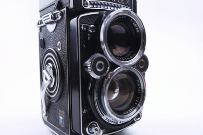 Rolleiflex 2.8F "Telos" - Carl Zeiss Planar 80 mm f/2.8 - dos pour Flat Glass