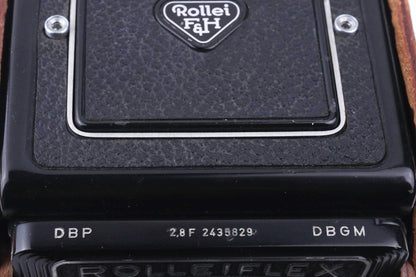 Rolleiflex 2.8F "Telos" - Carl Zeiss Planar 80 mm f/2.8 - dos pour Flat Glass