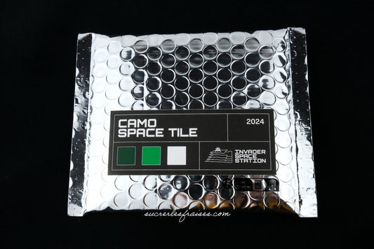 Invader - Camo Space Tiles - Space Invader - Invader Space Station 2024  Paris - Noir et Vert