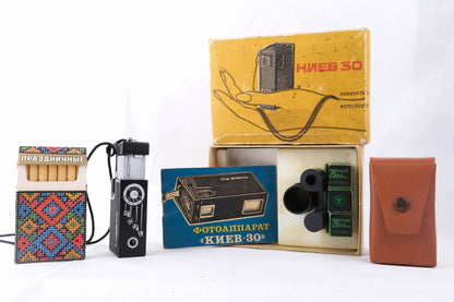 Kiev 30 — Soviet Subminiature Camera — Complete Original Kit